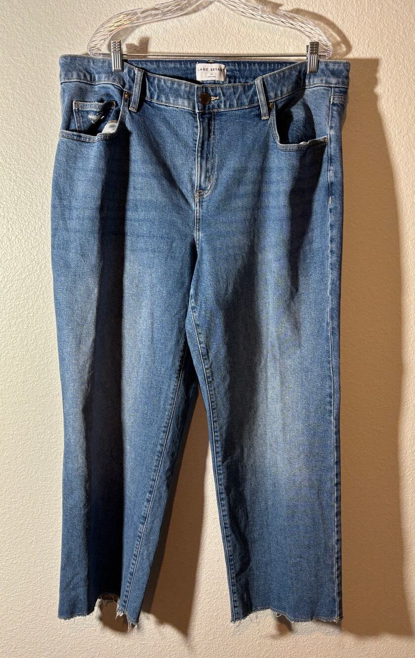 Lane Bryant Size 20 Signature Fit Flex Magic Mid-Rise Relaxed Straight Jeans
